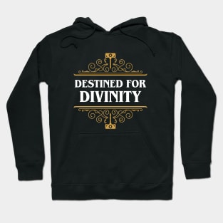 Cleric Destined for Divinity Funny Tabletop RPG Hoodie